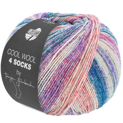 Cool Wool 4 Socks Print 100g