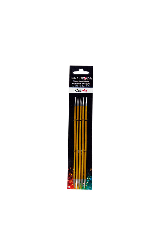 Strumpfstricknadeln (Nadelspiel) Aluminium Rainbow