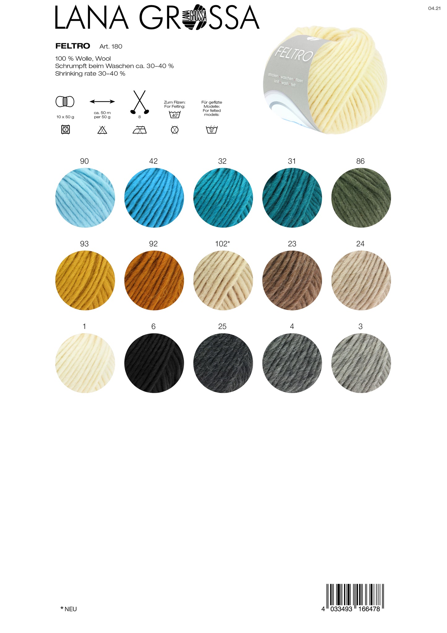 Feltro uni/print 50g
