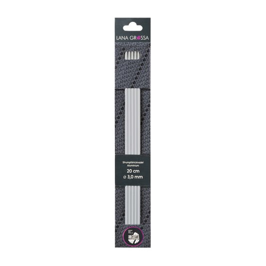 Strumpfstricknadeln (Nadelspiel) Aluminium